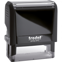 trodat Textstempel Printy 4913 6zeilig schwarz/grau,