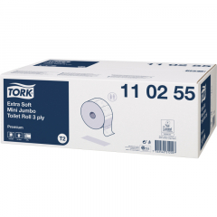 Tork Toilettenpapier Mini Jumbo 110255 3lagig weiß 12 St./Pack.,