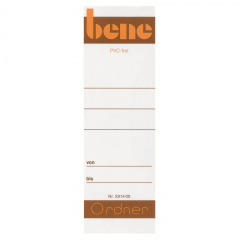 Bene Ordnerrückenschild 291460 breit/kurz Papier ws 10 St./Pack.,