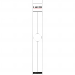 Falken Ordnerrückenschild 11287075 50mm weiß 10 St./Pack.,