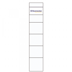 Soennecken Einsteckrückenschild 3348 30x190mm weiß 10 St./Pack.,