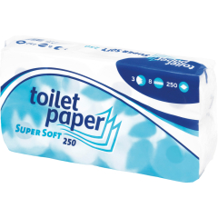 Toilettenpapier Super Soft 3lg 8Rl.,