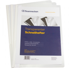 Soennecken Schnellhefter 2968 DIN A4 PP weiß 10 St./Pack.,