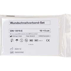 SÖHNGEN Pflaster-Schnellverband 1008213 DIN 13019-E 10x6cm 12St.,