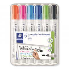 STAEDTLER Whiteboardmarker Lumocolor 351 WP6-1 sort. 6 St/Pack,