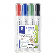 STAEDTLER Whiteboardmarker Lumocolor 351 WP4 2mm 4 St./Pack.,