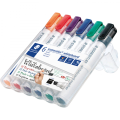 STAEDTLER Whiteboardmarker Lumocolor 351 B WP6 6 St./Pack.,