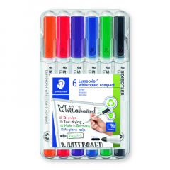 STAEDTLER Whiteboardmarker Lumocolor 341 WP6 sort. 6 St./Pack.,