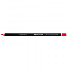 STAEDTLER Trockenmarker Lumocolor glasochrom 108 20-2 permanent rot,