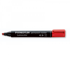 STAEDTLER Permanentmarker Lumocolor 350-2 1-5mm Keilspitze rot,