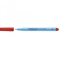 STAEDTLER Folienstift Lumocolor correctable 305 F-2 0,6mm rot,