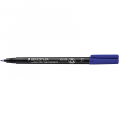 STAEDTLER Folienstift Lumocolor 318-3 0,6mm permanent blau,