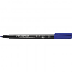 STAEDTLER Folienstift Lumocolor 317-3 1mm permanent blau,