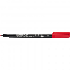 STAEDTLER Folienstift Lumocolor  317-2 1mm permanent rot,