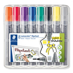 STAEDTLER Flipchartmarker Lumocolor 356 SWP8 sortiert 8 St./Pack.,