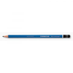 STAEDTLER Bleistift Mars Lumograph 100-HB 17,5cm HB Schaft blau,