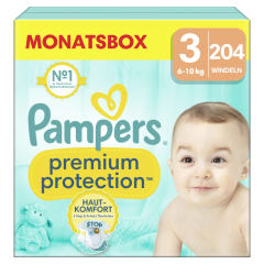 Pampers Windel Premium Protection 40705575 Gr.3 Midi 204St.,