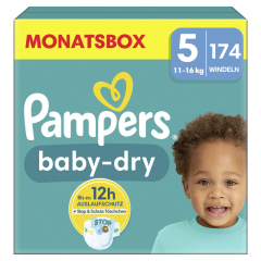 Pampers Windel Baby Dry 40785089 Gr.5 Junior 174St.,