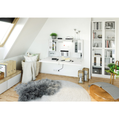 Hammerbacher Wandschreibtisch Mini Office VWO12/G/R,