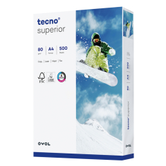 inapa tecno Kopierpapier Superior 2100011533 A4 gelocht 500 Bl./Pack.,