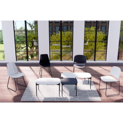 Paperflow Beistelltisch Meet TBM1P75.01.01 50x75cm sw/sw,