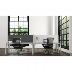 magnetoplan Tischtrennwand VarioPin 1116018 1.600x500mm pink,