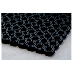 Doortex Ringgummimatte OCTO FC4101522OCBK 100x150cm sw,