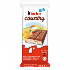 Kinder Schokoriegel Country 2640 23,5g 40 St./Pack.,