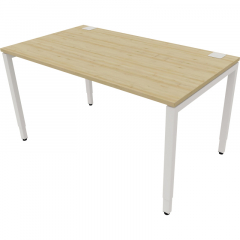 NowyStyl Büroschreibtisch manuell 140x80cm ws/natural country beech,