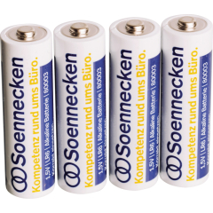 Soennecken Batterie 80003 Mignon AA LR6 1,5 V 8 St./Pack,