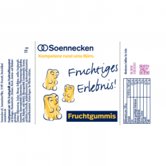 Soennecken Fruchtgummi Tütchen 8278 10g 500St,