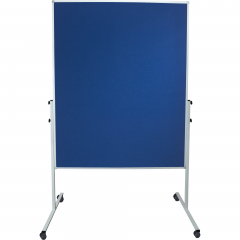 Soennecken Moderationswand 4867 120x150cm Filz blau inkl. Rollen,