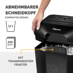 Fellowes Aktenvernichter Powershred LX45 4400501 schwarz,