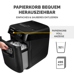 Fellowes Aktenvernichter AutoMax 200M 4656301 Partikel 2x14mm,