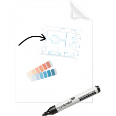 Legamaster Whiteboardfolie Magic Chart 7-159300 PP tr 25 Bl./Pack.,