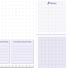 SIGEL Schreibunterlage HO355 59,5x41cm Lilac 30Blatt,