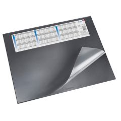 Läufer Schreibunterlage Durella DS 44536 Vollsichtf.Kalend. 40x53cm sw,