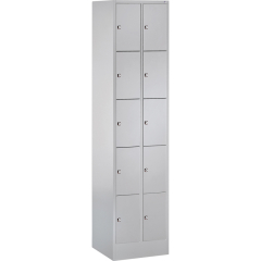 C+P Fächerschrank 8070020S10000 auf Sockel 10Fächer lgr/lgr,