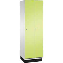 C+P Umkleidespind 4510020S10024 Sockel 2Abteile B600mm lgr/cgn,