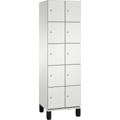 C+P Fächerschrank 4510420S10018 Füße 10Fächer B600mm lgr/lgr,