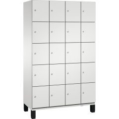 C+P Fächerschrank 4510440S10018 Füße 20Fächer B1200mm lgr/lgr,