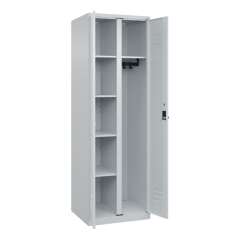 C+P Garderobenschrank Classic PLUS 2Abteile 1850x600x500mm l.gr/l.gr,