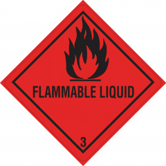 DR-Label Versandetikett DR653S1010 Kl.3 Flammable 100x100mm 500St.,