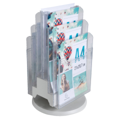 Exacompta Tischprospektständer DESK-TOWER A4 60558D 6Fächer,