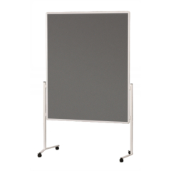 Soennecken Moderationswand 4868 120x150cm Filz grau inkl. Rollen,