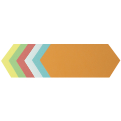 Soennecken Moderationskarte Rhombus 4881 9,5x20,5cm sort. 250 St./Pack.,