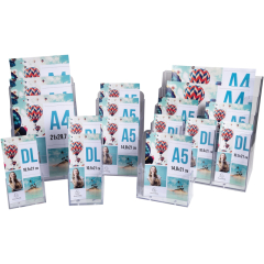 Exacompta Prospekthalter 73158D 3Fächer DIN lang,