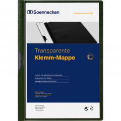 Soennecken Klemmmappe 3318 DIN A4 bis 30Blatt PVC grün,