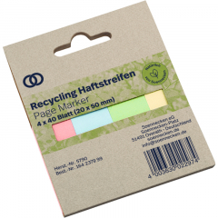 Soennecken Haftstreifen oeco RC 5790 20x50mm 40Bl. sort. 4St.,