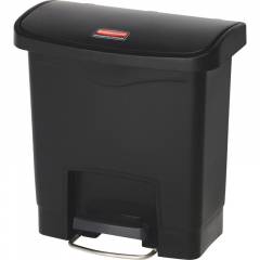 Rubbermaid Tretabfalleimer Slim Jim 1883608 Kunststoff 15l schwarz,